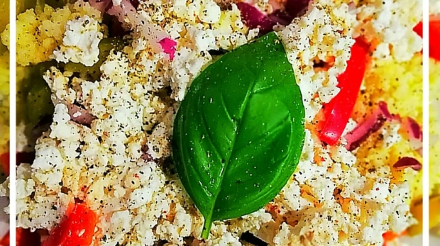 13. Kasza jaglana z twarogiem wędzonym